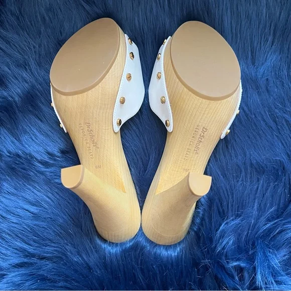 ❤️SOLD❤️ New! VERONICA BEARD x DR. SCHOLL'S Lolli Leather Platform Clogs Sandals - Picture 14 of 16